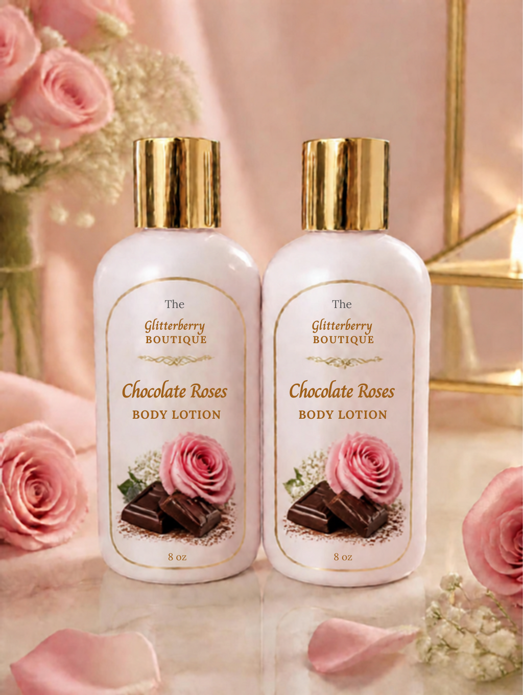Chocolate Roses luxurious soft and silky body lotion w/ Shea butter