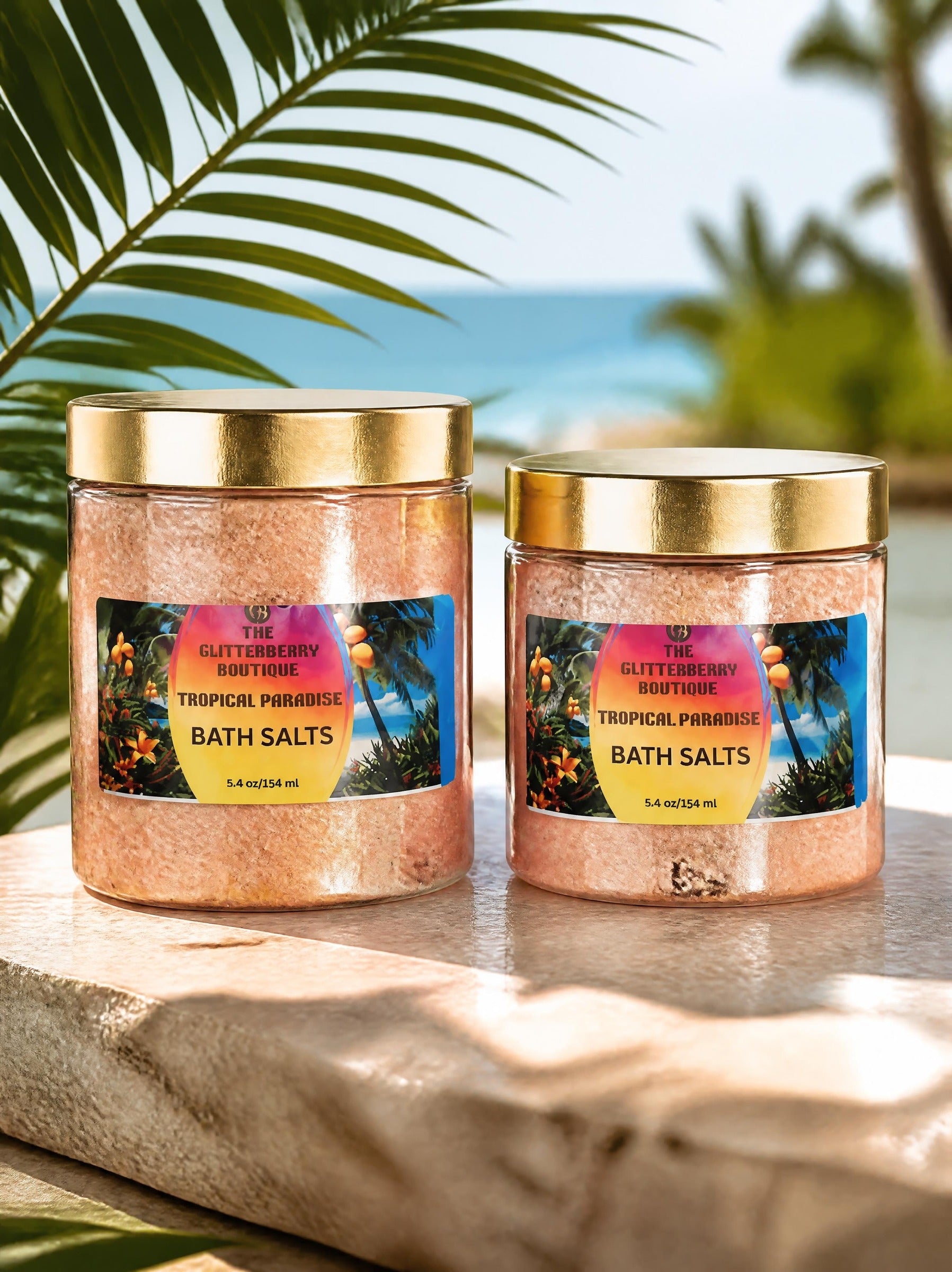 Tropical Paradise gentle exfoliating & skin softening bath salts