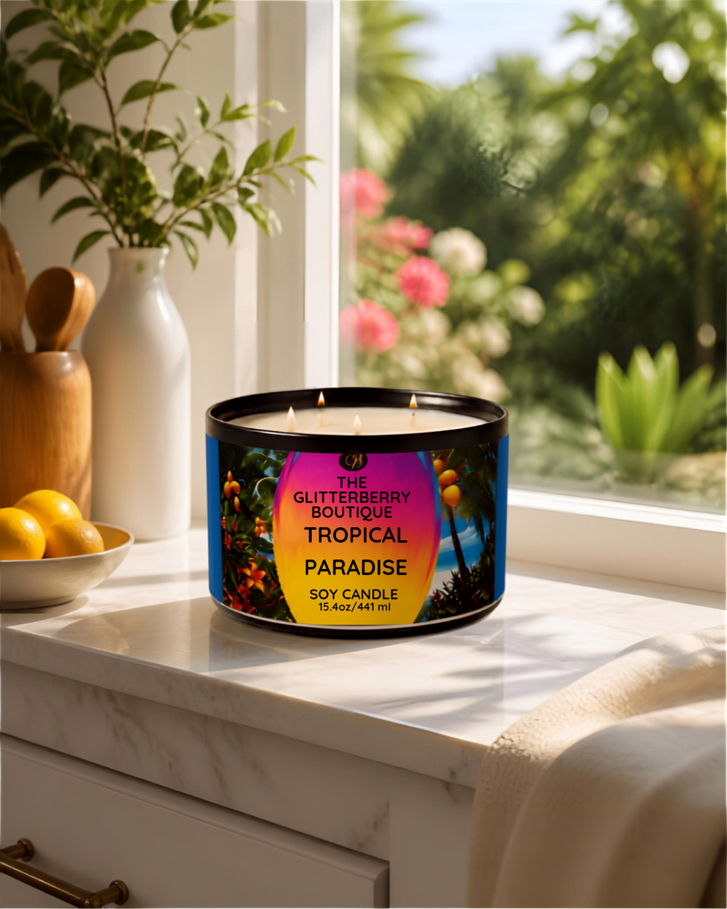 TROPICAL PARADISE SOY CANDLE