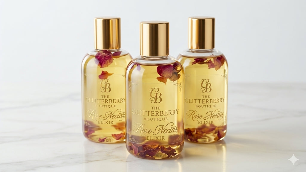 (The Fall/Winter)8oz "shimmering Rose"  luxury Body Elixir