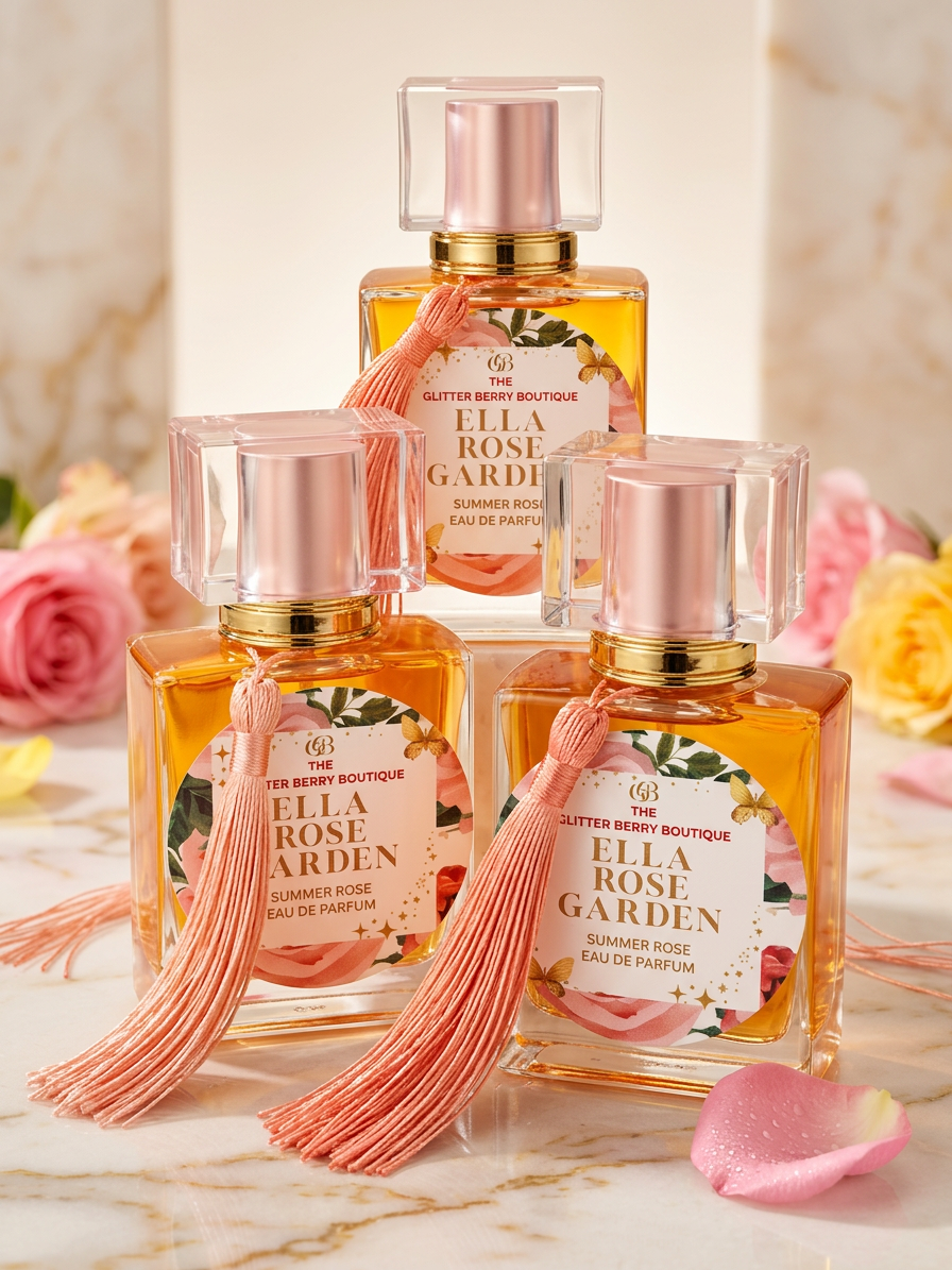 The Glitterberry Boutique ELLA SUMMER ROSE GARDEN PERFUME