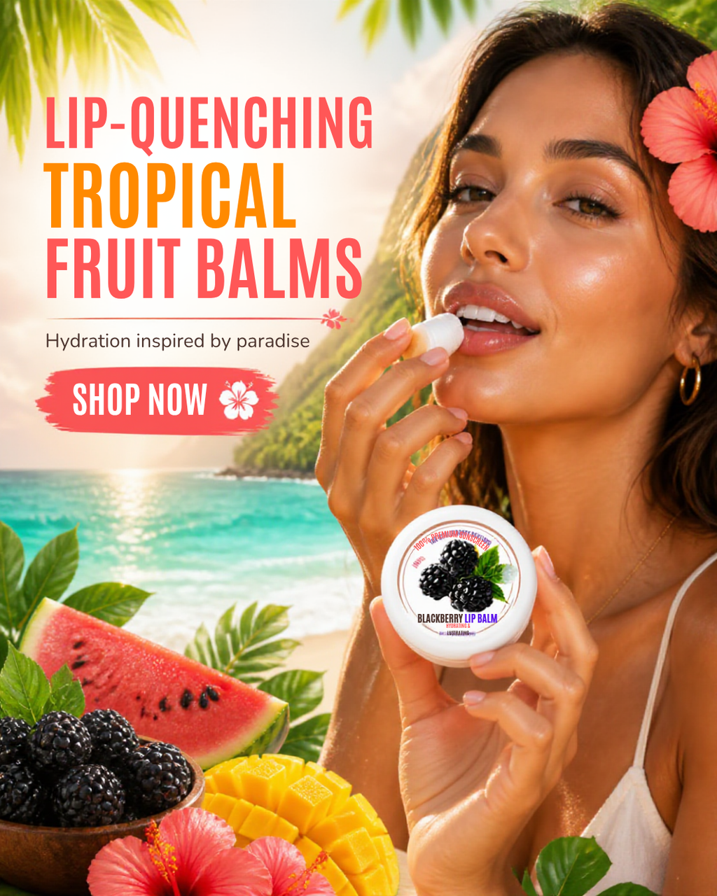 Tropical Paradise lip balm quenchers