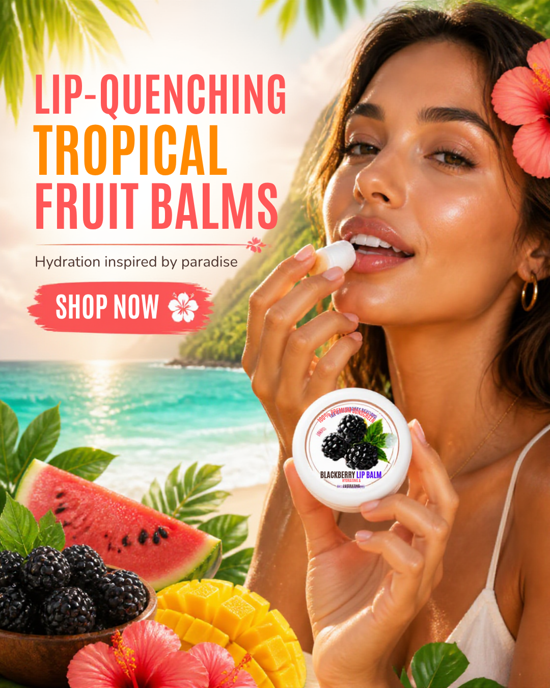 Tropical Paradise lip balm quenchers