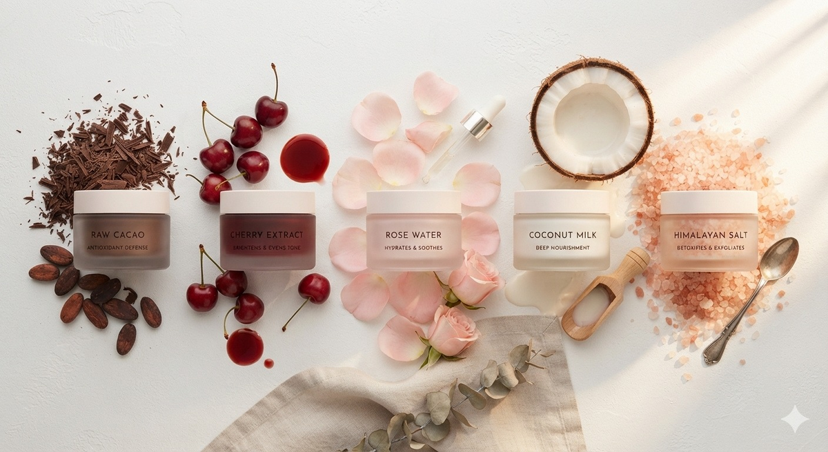 Chocolate Roses layered sparkling bathsalts